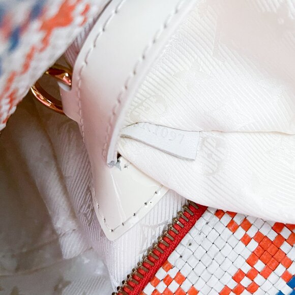 Louis Vuitton Braided Street Shopper PM Orange Blue White - Picture 13 of 16